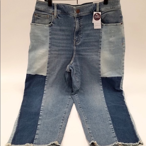 Lane Bryant Denim - Lane Bryant Crop Jeans 16 Patch